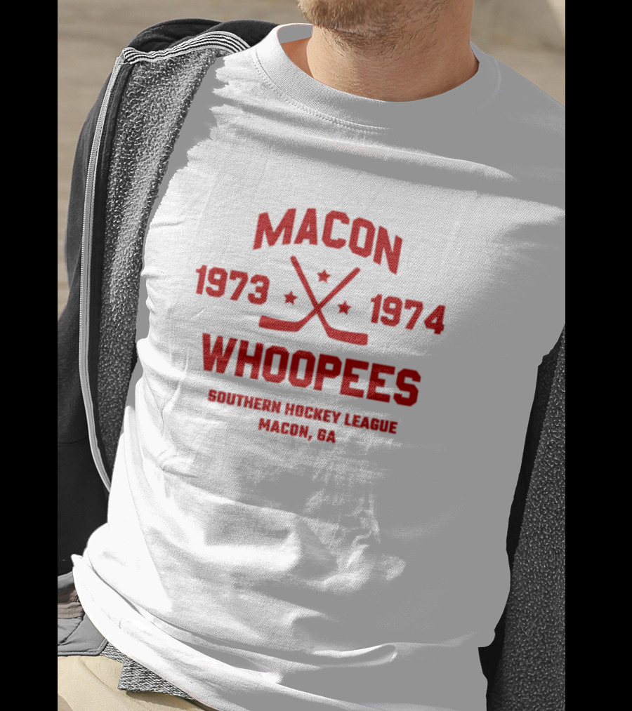 Macon Whoopees 1973-1974 Southern Hockey League Macon, GA T-Shirt