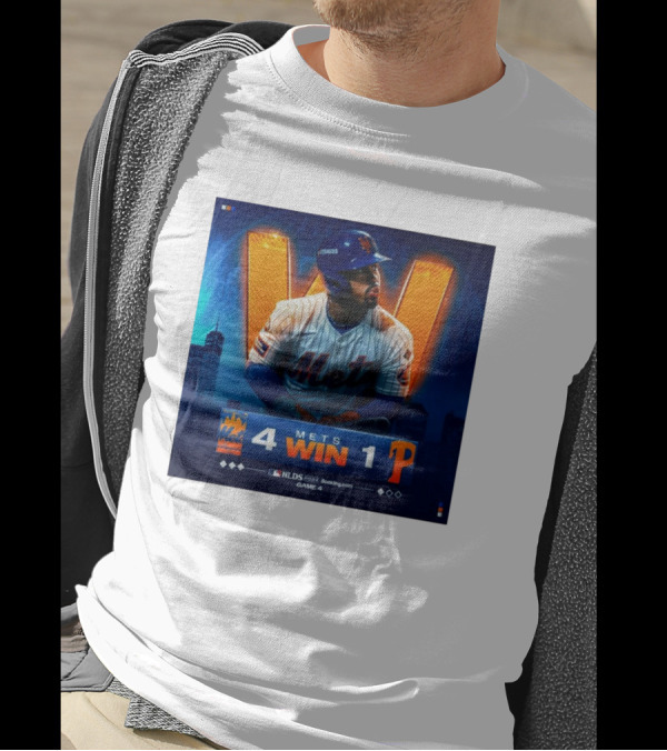 Mets 4 Win 1 Phillies NLDS 2024 Game 4 New York Victory T-Shirt