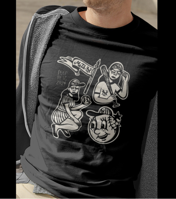 New York Mets Deep Rest 2024 Baseball Players And Mr. Met T-Shirt