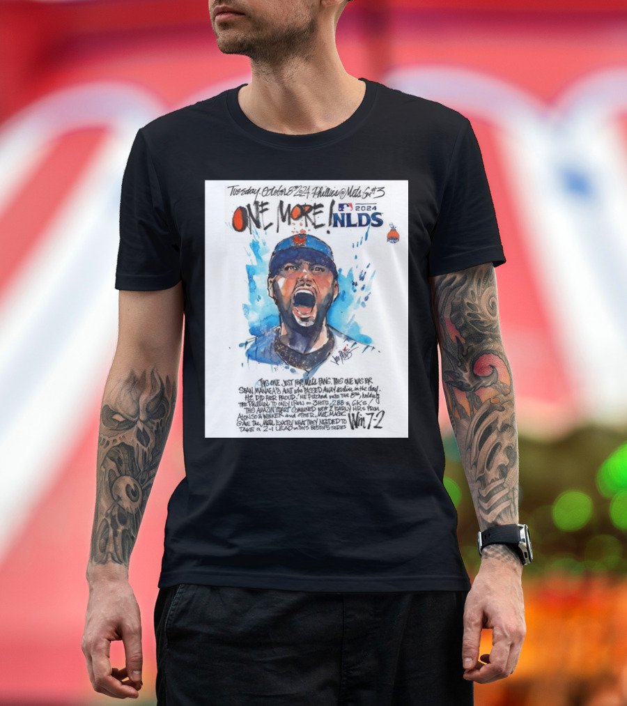 Tuesday October 8, 2024 Phillies @ Mets 5th Game NLDS Win 7-2 T-Shirt