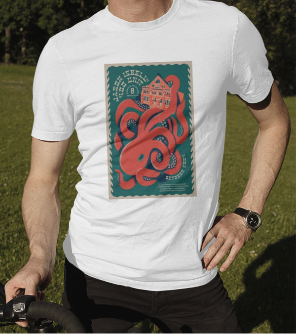 Jason Isbell And The 400 Unit At Ryman Auditorium Nashville October 8 2024 With Red Octopus T-Shirt