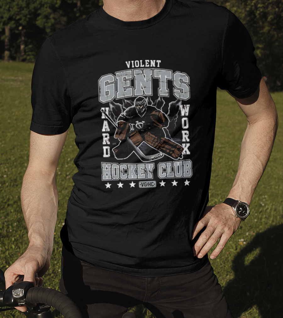 Violent Gents Hockey Club Hard Work VGHC Vintage Showstopper T-Shirt
