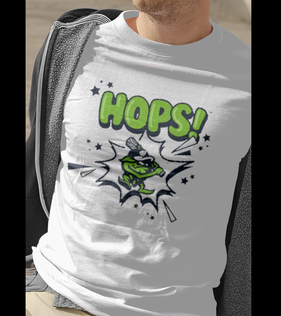Hops Comic Burst Baseball 108 Stitches Youth T-Shirt