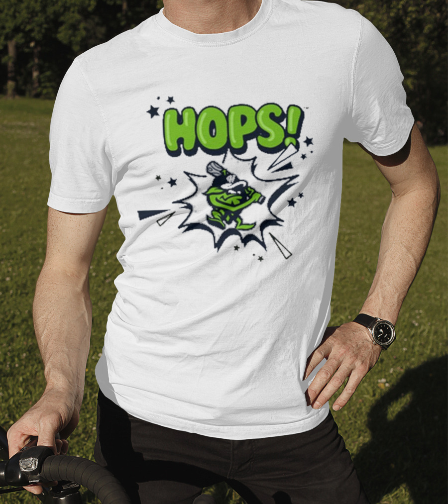 Hops Comic Burst Baseball 108 Stitches Youth T-Shirt
