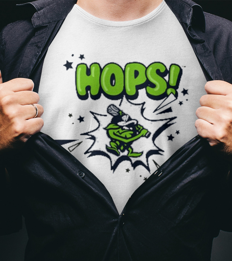 Hops Comic Burst Baseball 108 Stitches Youth T-Shirt