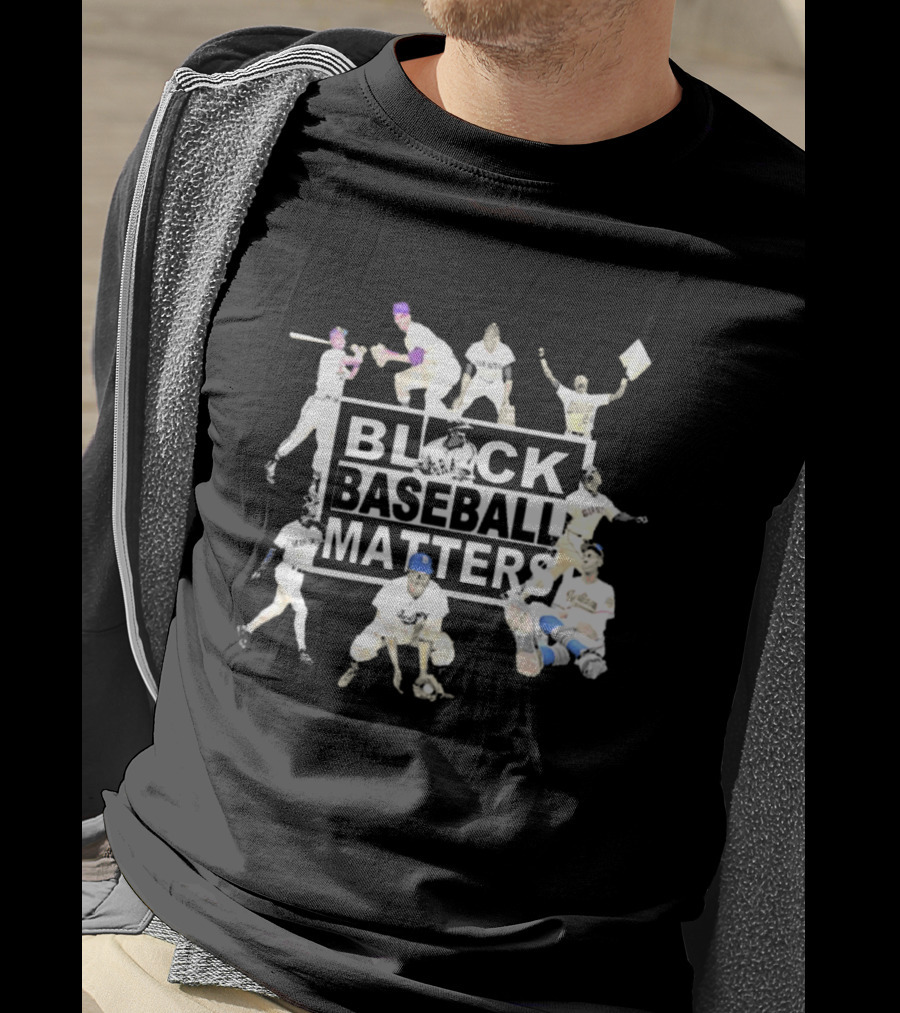 BBM Black Baseball Matters Legends On The Field Iconic Players Historic T-Shirt