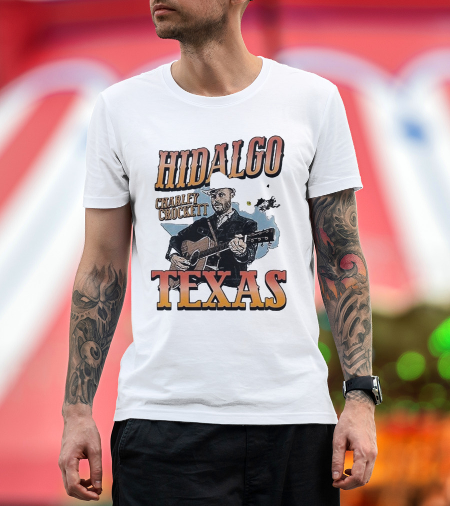 Charley Crockett Live in Hidalgo Texas September 7 2024 Stadium Concert Event T-Shirt
