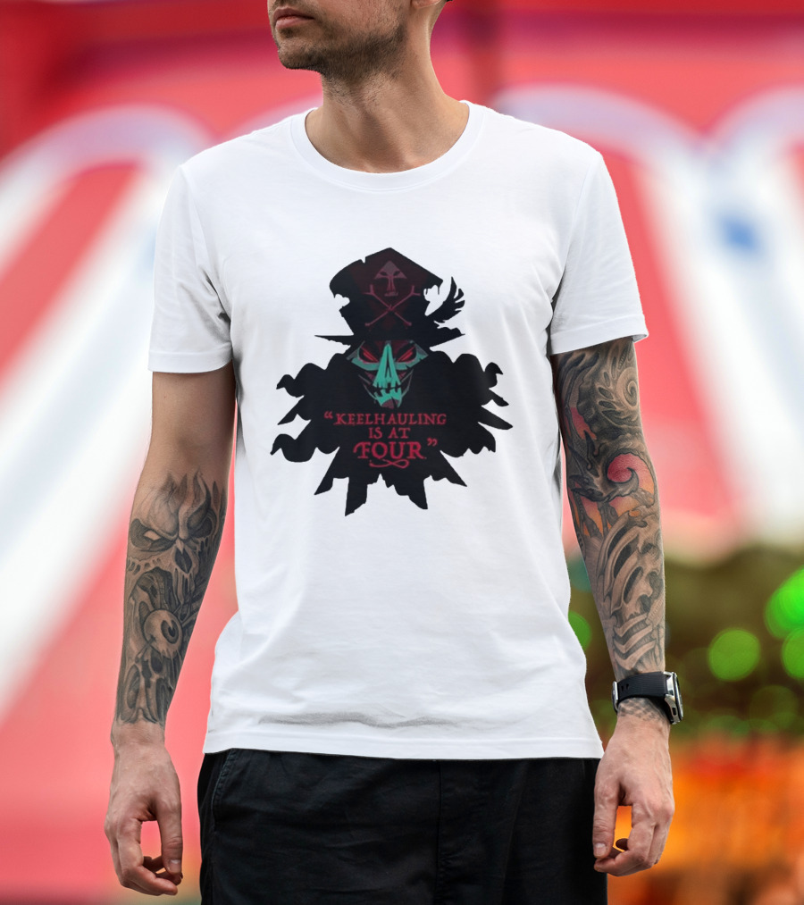 Devolver Digital Lechuck Keelhauling Is At Four Skulled Figure T-Shirt