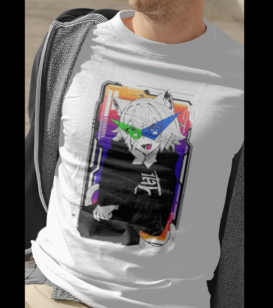 Elasticdroid Gamersupps Anime Cat Ears Cyberpunk T-Shirt