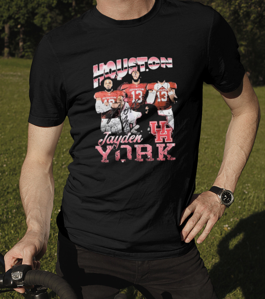 Houston Cougars Jayden York Vintage Signature UH Football T-Shirt