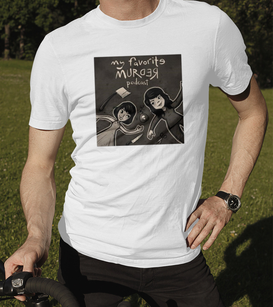 Michael Ramstead My Favorite Murder Podcast With Axes Knives And Scissors T-Shirt