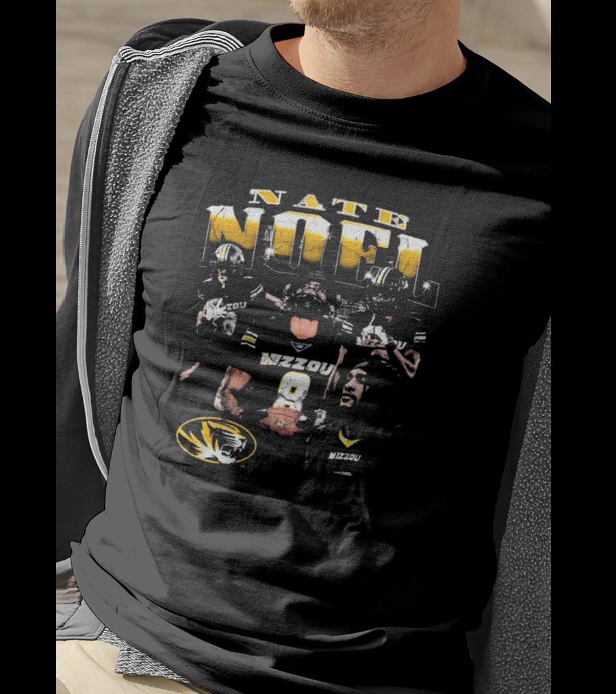 Nate Noel Mizzou Missouri Tigers Football 90s T-Shirt