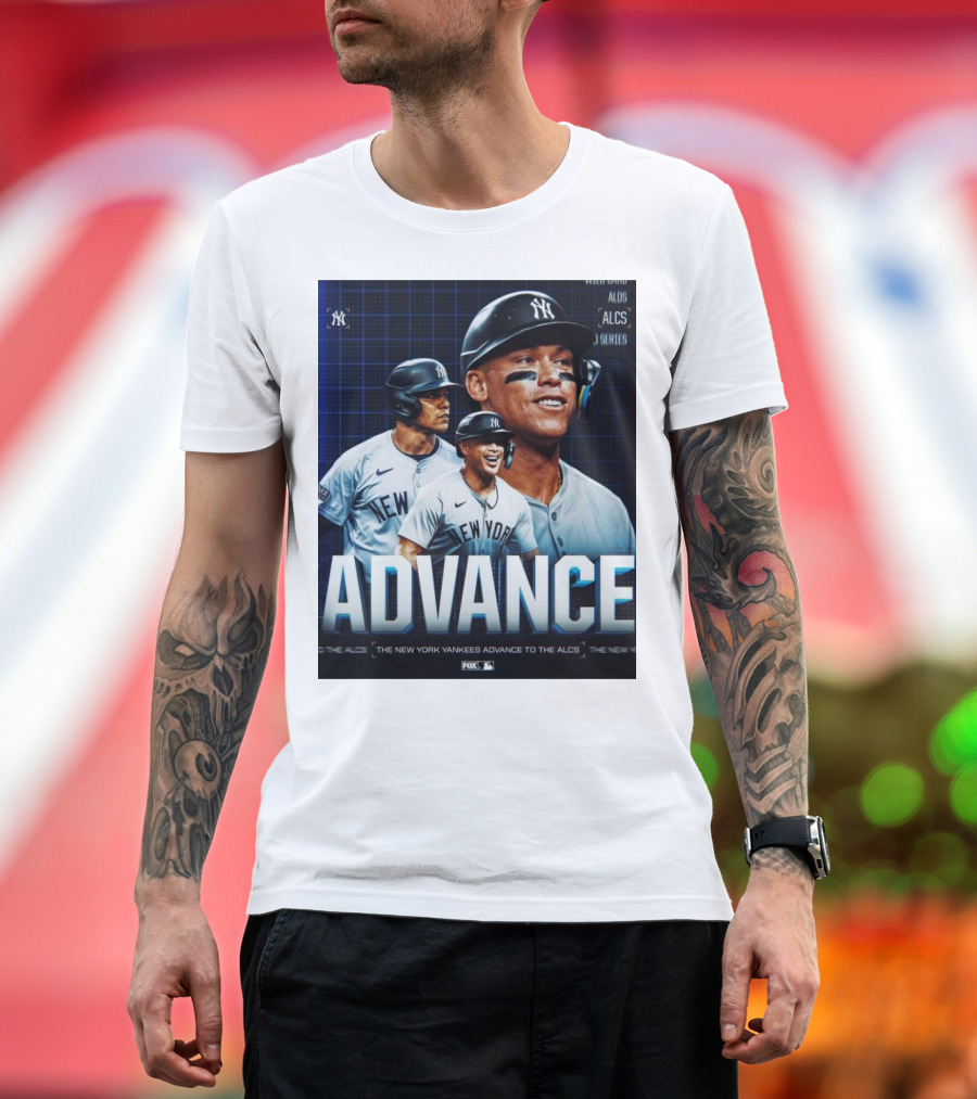 New York Yankees Advance To ALCS MLB Series T-Shirt