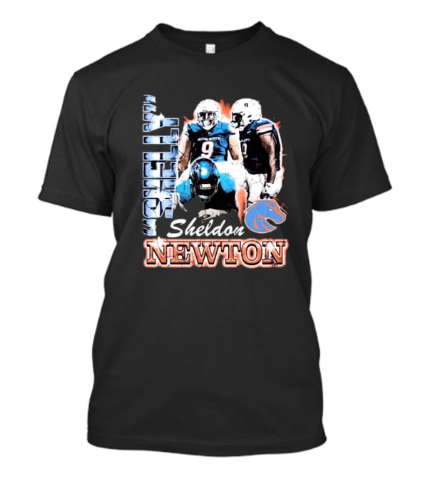 Boise State Broncos Sheldon Newton 90s Style Football Player T-Shirt