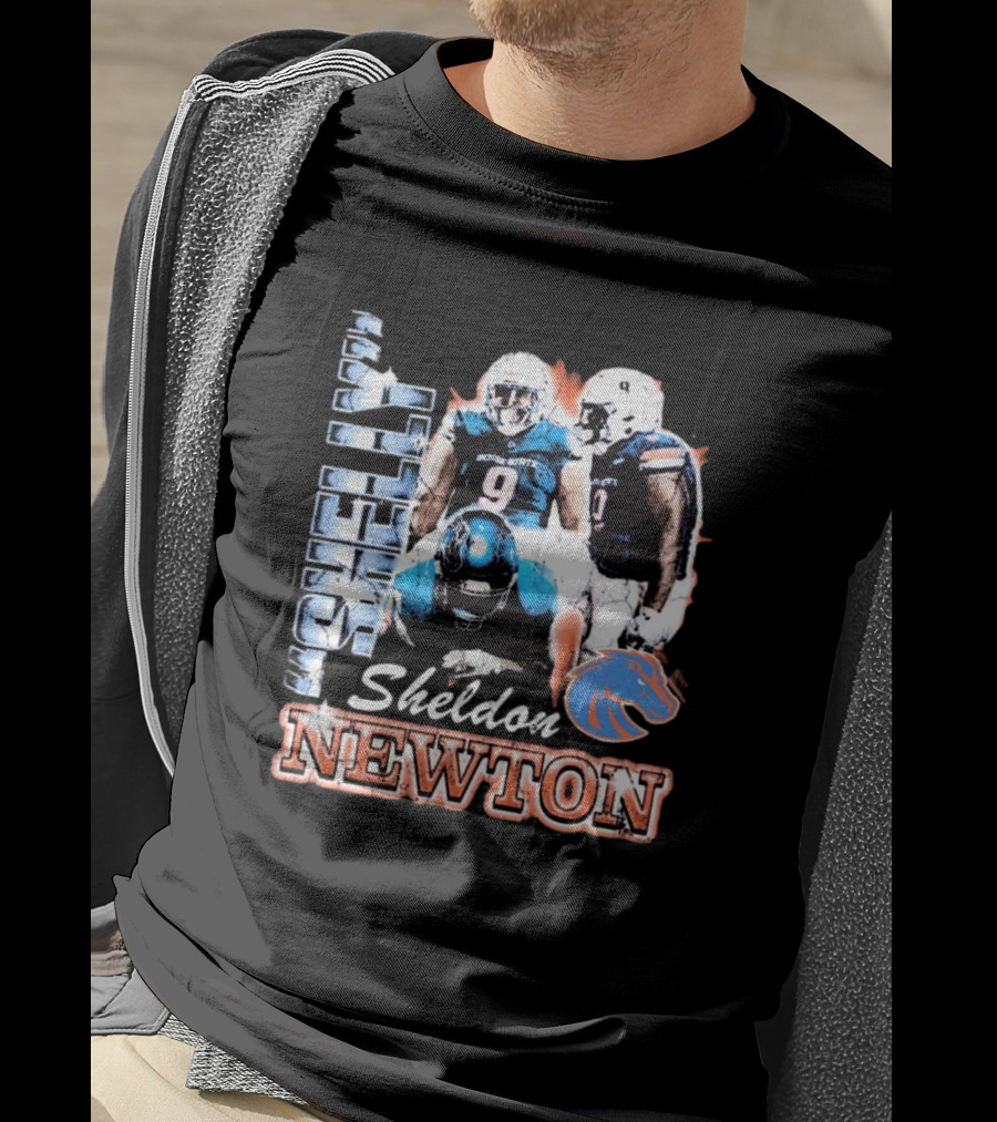 Boise State Broncos Sheldon Newton 90s Style Football Player T-Shirt