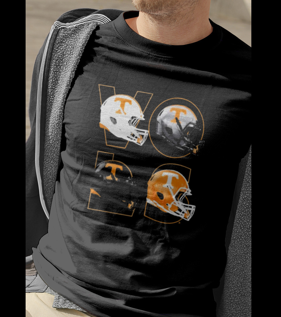 Tennessee Vols Multi Helmets NCAA Comfort Colors T-Shirt