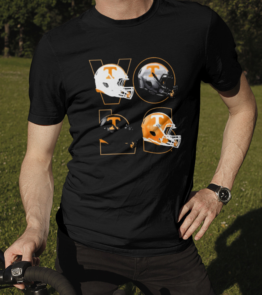 Tennessee Vols Multi Helmets NCAA Comfort Colors T-Shirt