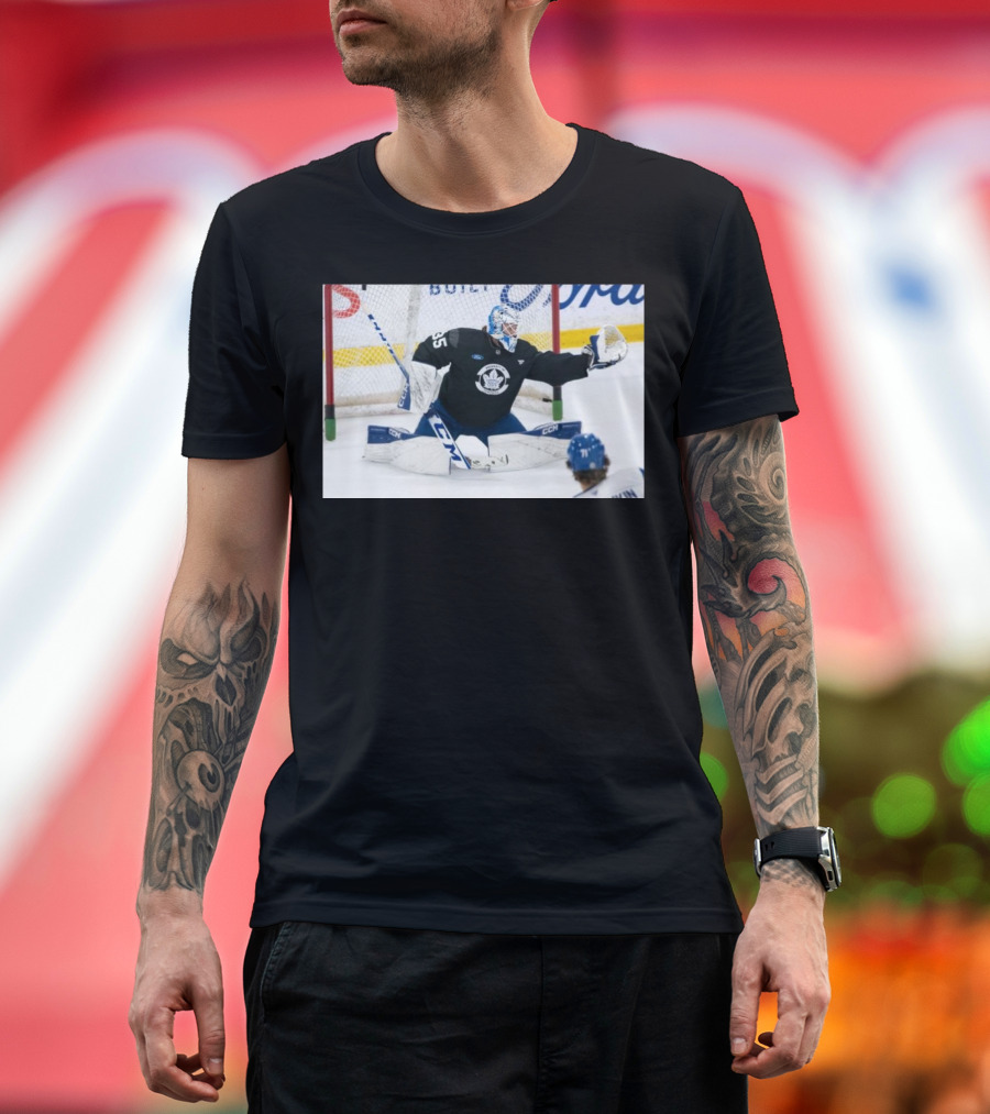 Toronto Maple Leafs Dennis Hildeby NHL Debut vs Devils Bobby McMann Replaces Ryan Reaves T-Shirt