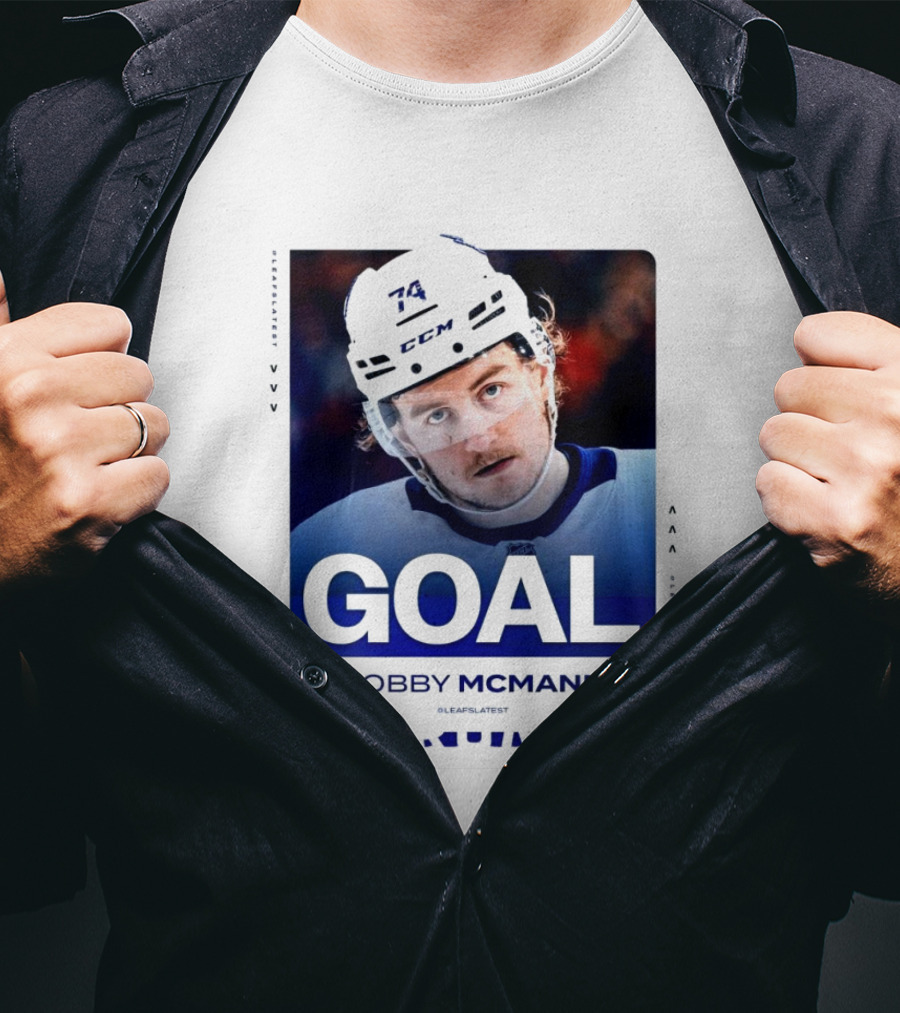 Toronto Maple Leafs NHL Goal Bobby McMann T-Shirt