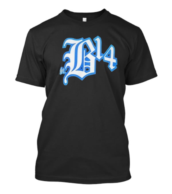 Amon-Ra St Brown Detroit B14 St. Iconic Blue Font T-Shirt