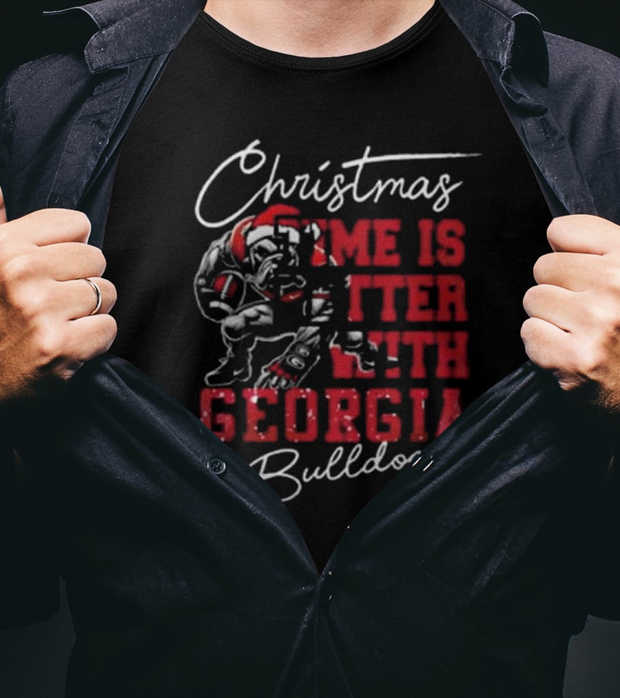 Christmas Joy Enhanced By The Georgia Bulldogs T-Shirt