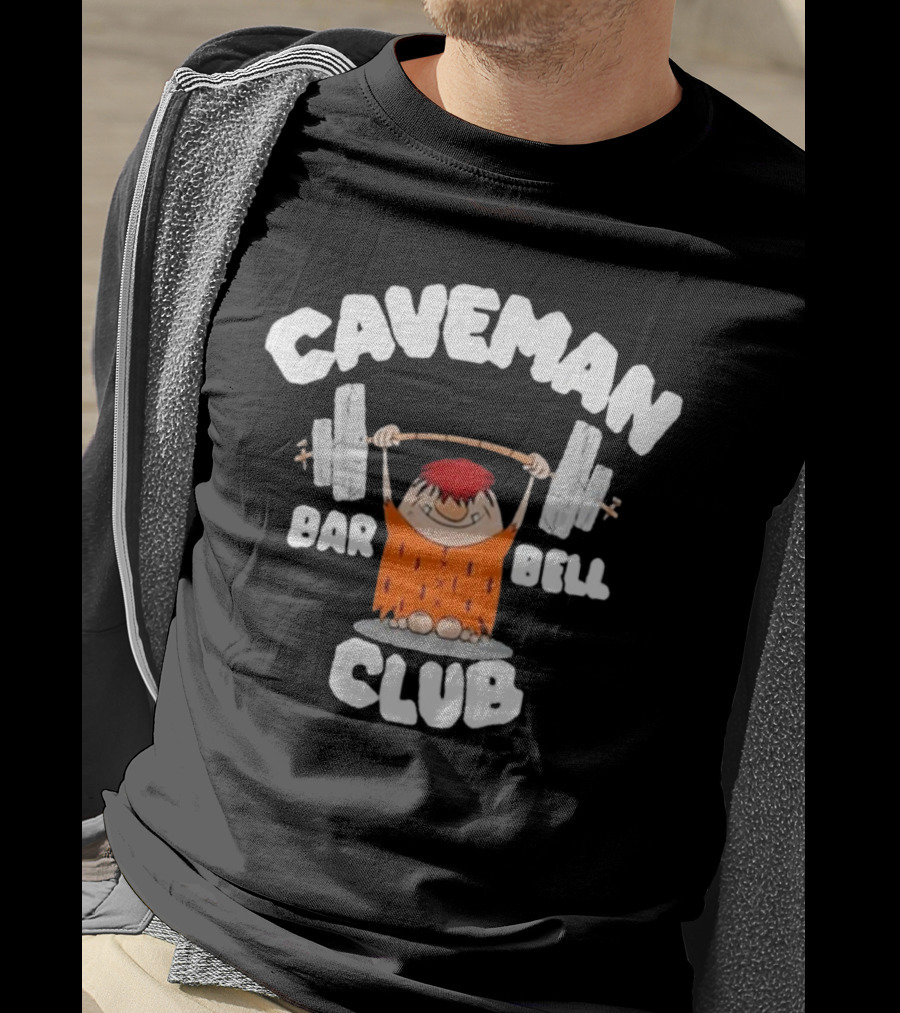 Caveman Barbell Club David Montgomery T-Shirt