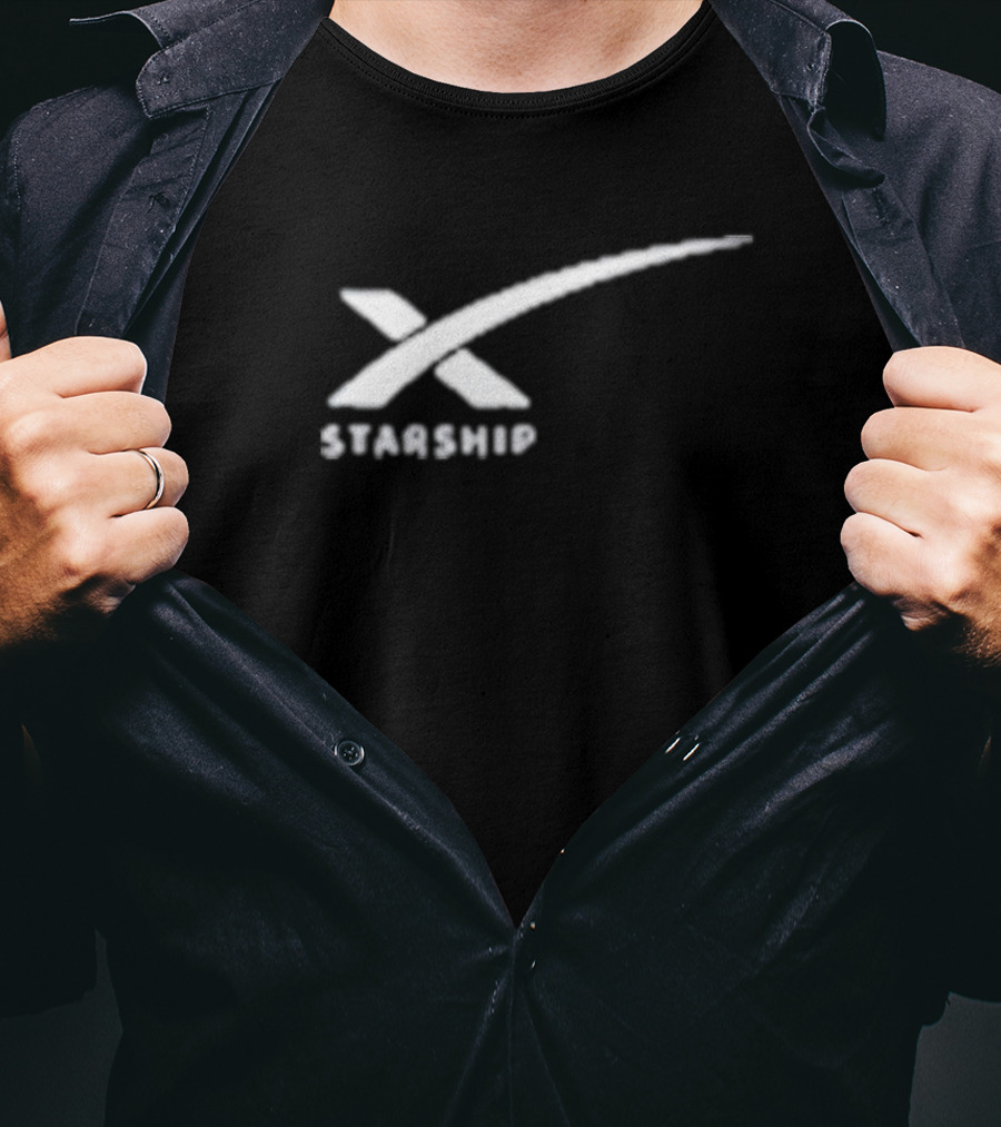 Elon Musk Starship Flight 5 SpaceX Logo Starship T-Shirt