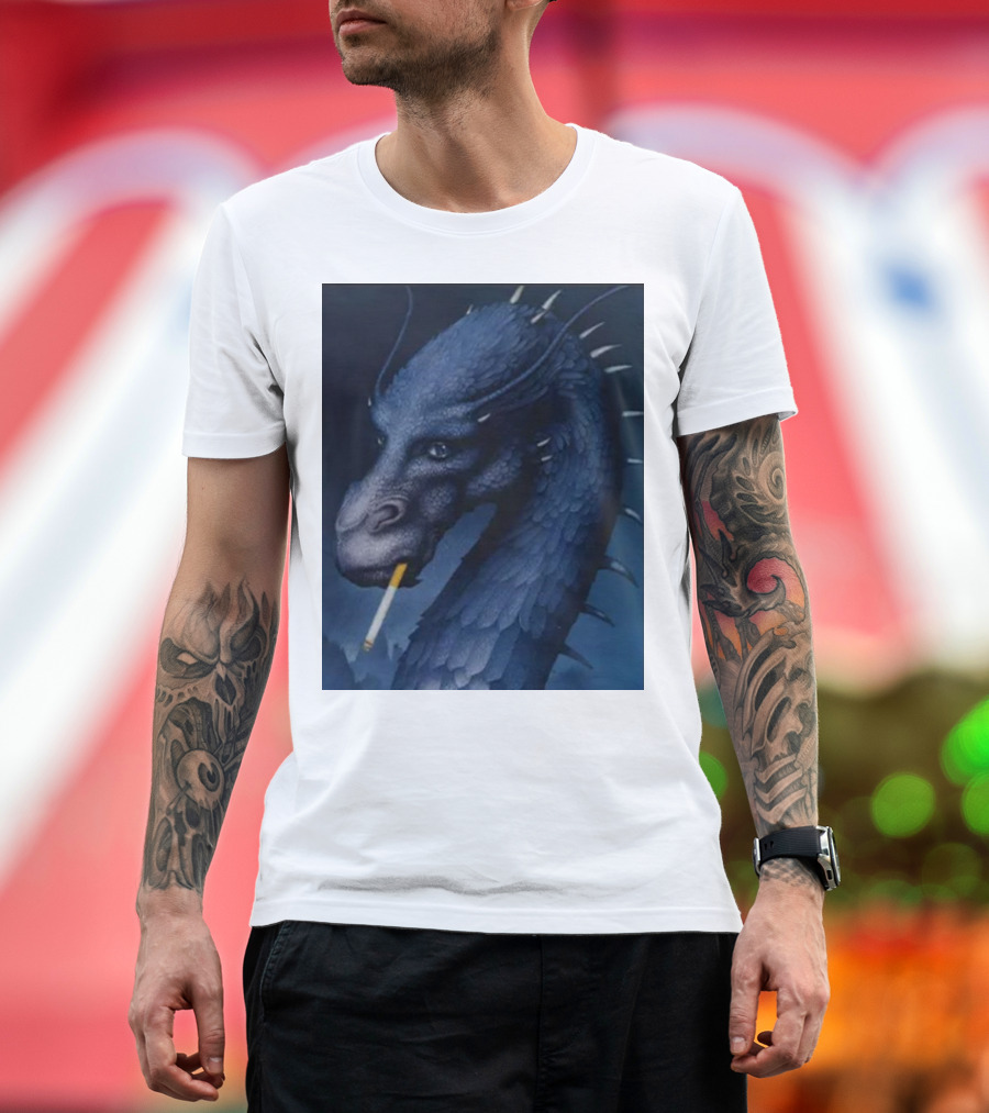 Eragon Dragon Smoking Cigarette T-Shirt