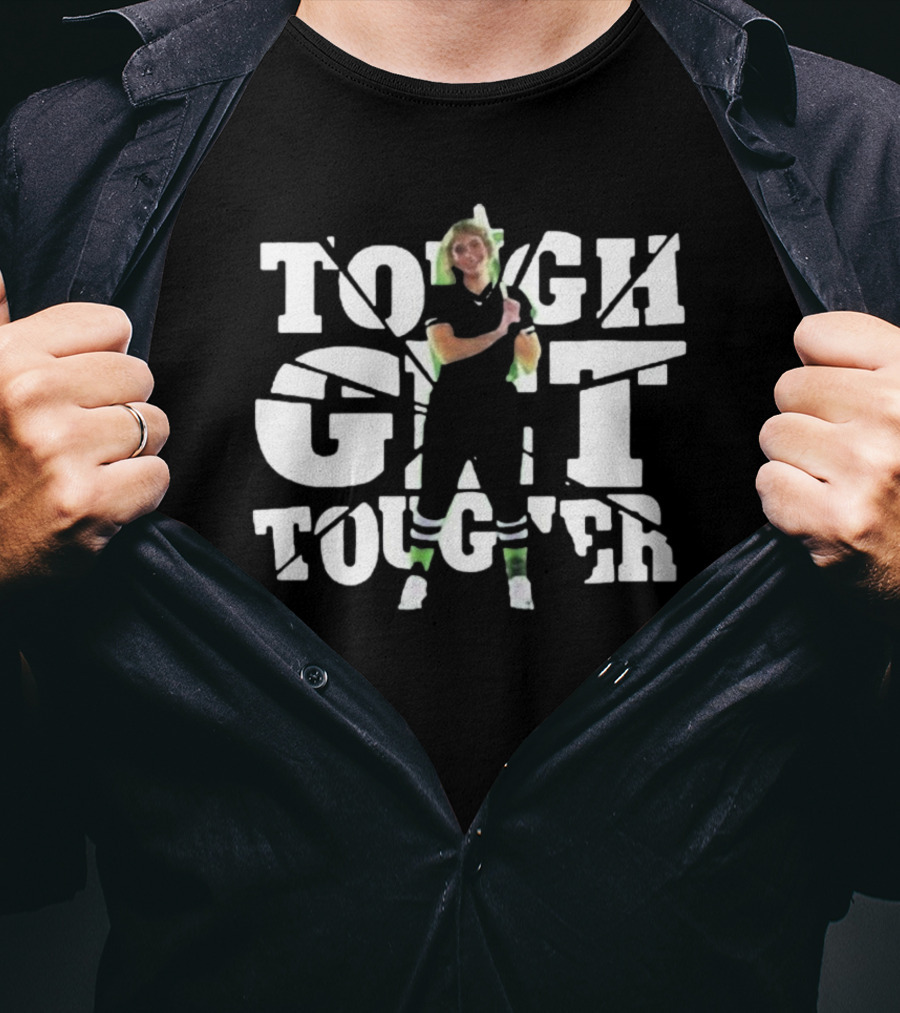 Erica Jordan Tough Get Tougher Retro Fitness T-Shirt