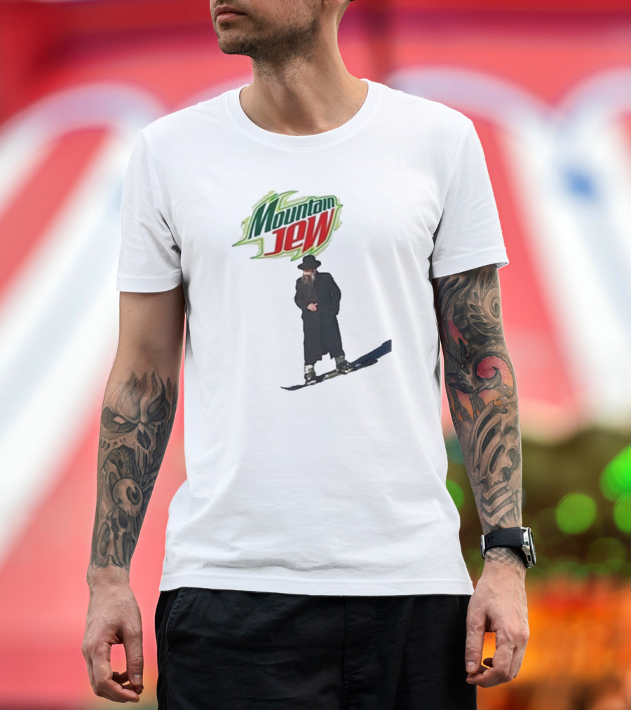 Funny Ahh Tees Mountain Jew Snowboarder T-Shirt