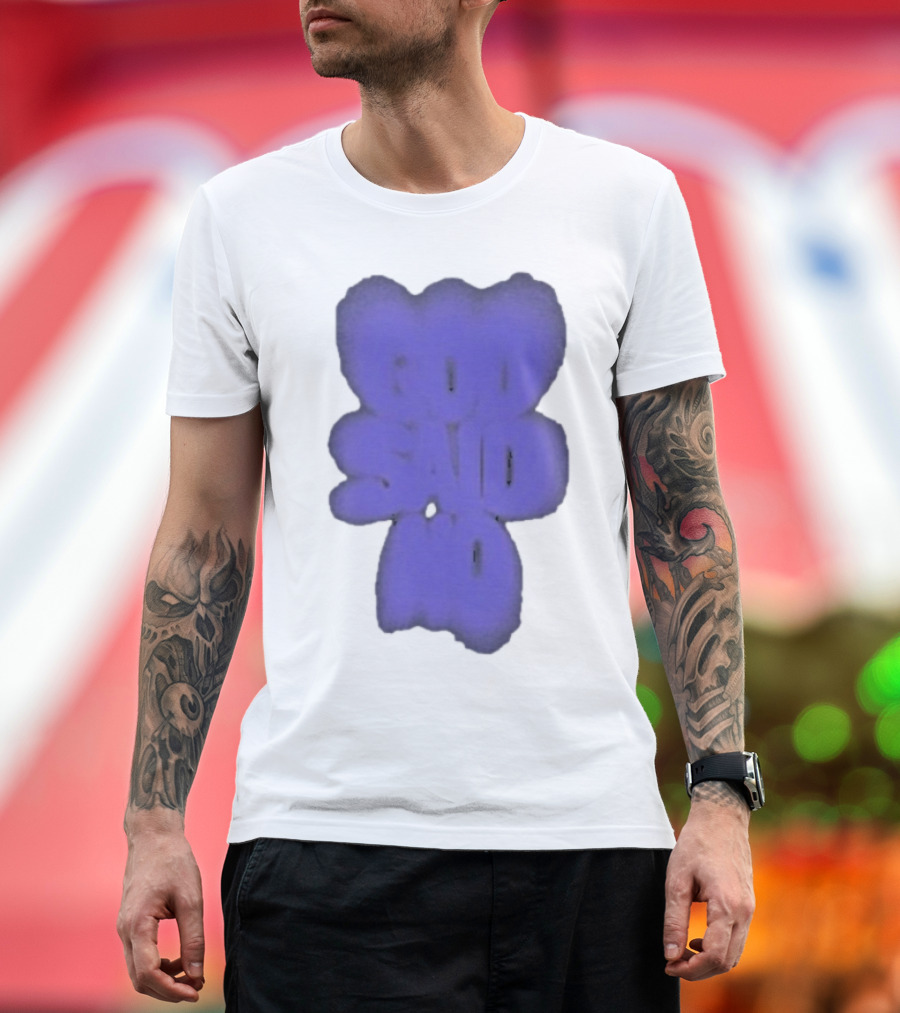 Omarapollo God Said No Purple Blur T-Shirt