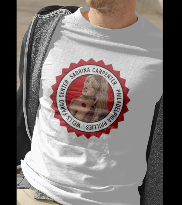 Sabrina Carpenter Philadelphia Phillies Wells Fargo Center T-Shirt