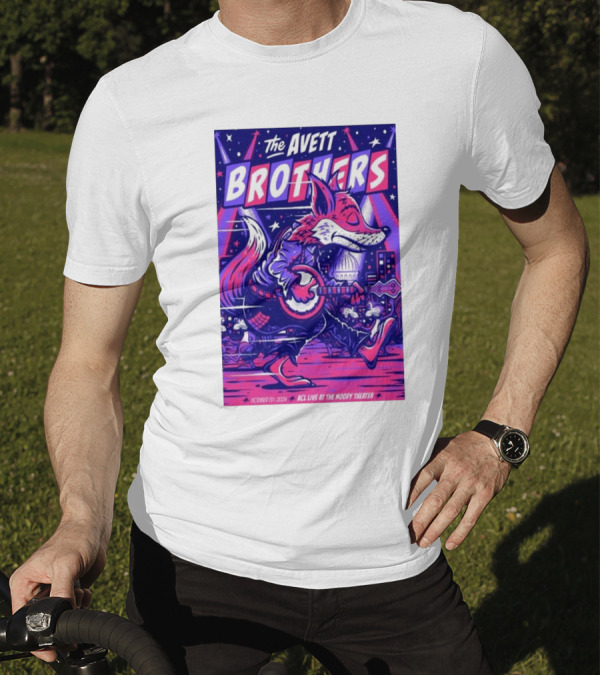 The Avett Brothers ACL Live At The Moody Theater Austin TX Oct 13 2024 Vibrant Fox T-Shirt