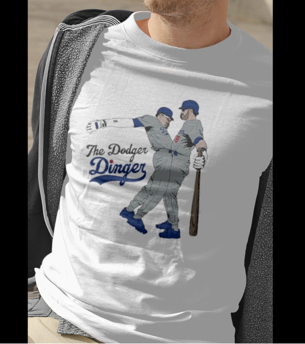 The Dodger Dinger Crotch Bump 2024 Baseball T-Shirt