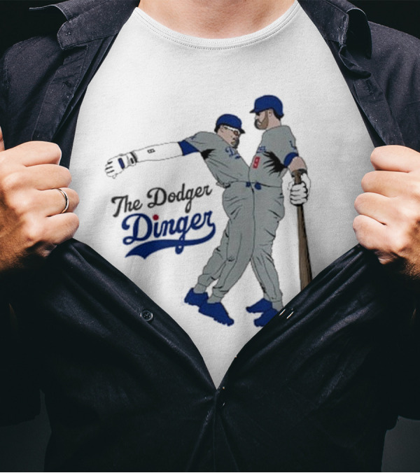 The Dodger Dinger Crotch Bump 2024 Baseball T-Shirt
