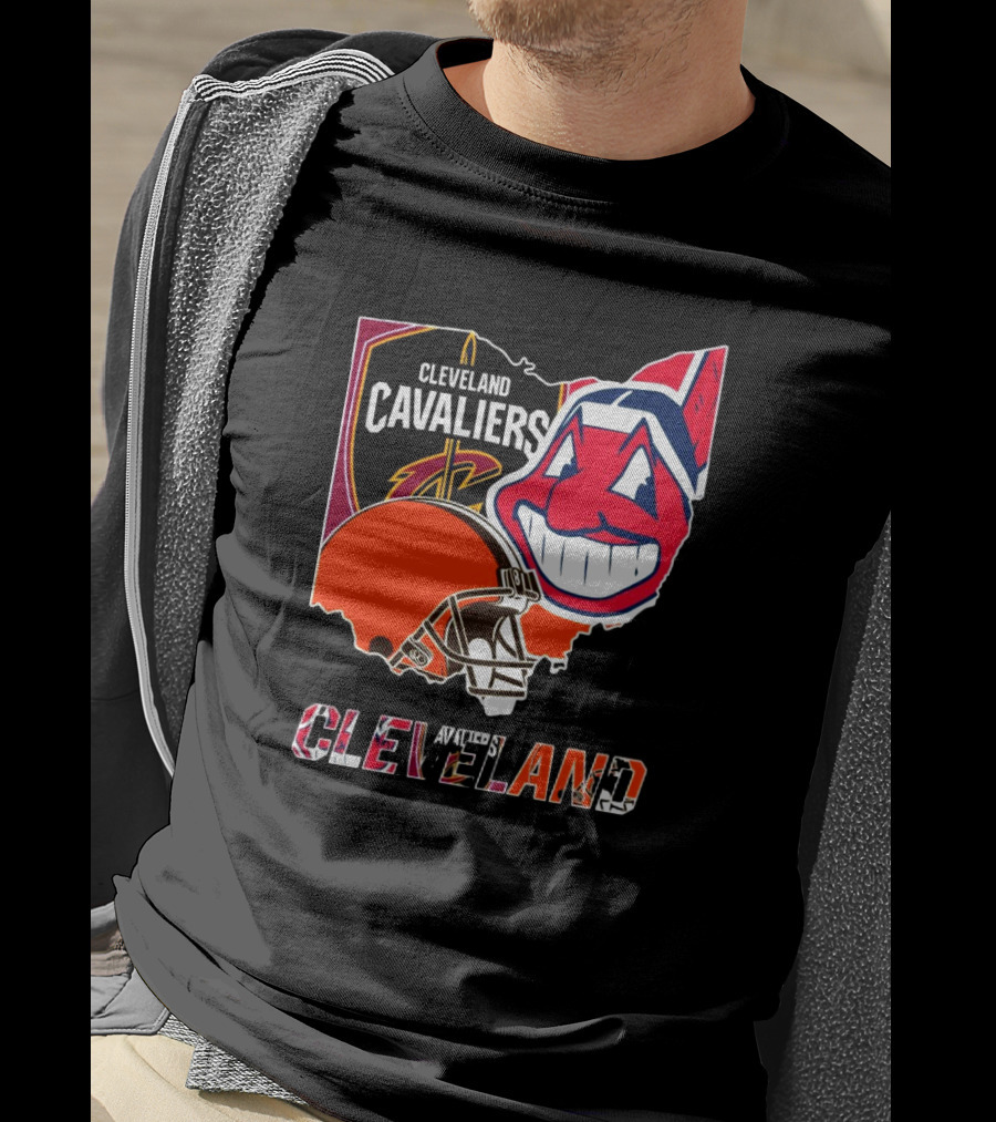 Cleveland Cavaliers Cleveland Indians Cleveland Browns T-Shirt