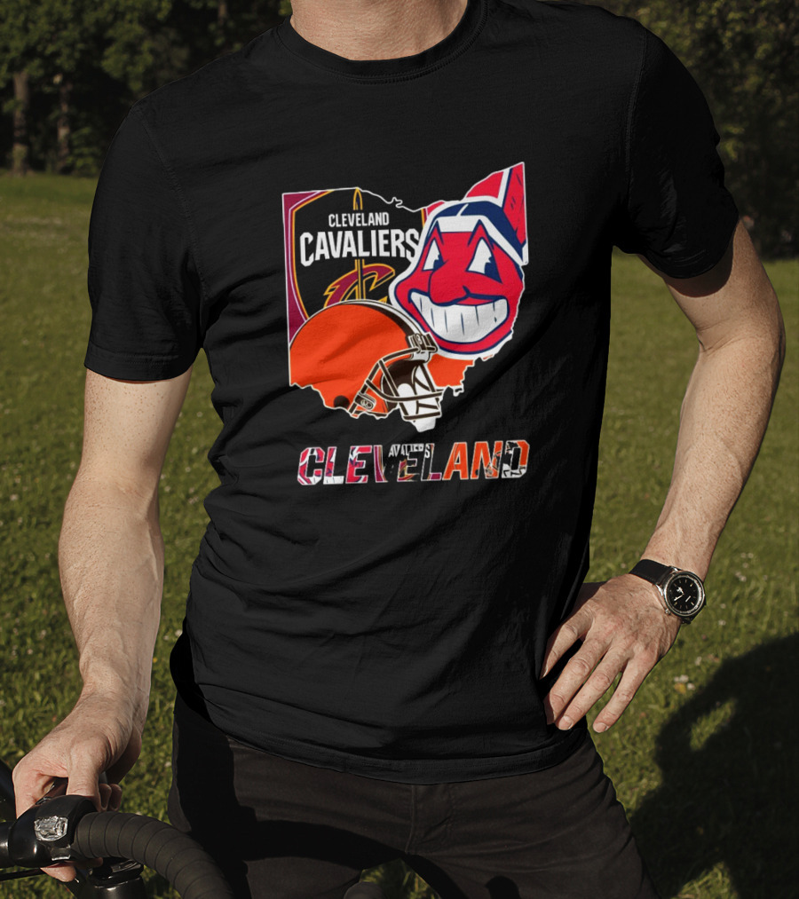 Cleveland Cavaliers Cleveland Indians Cleveland Browns T-Shirt