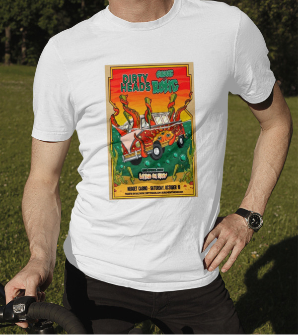 Dirty Heads Sublime Rome Nugget Casino October 19 Sitting On Stacy Tour T-Shirt