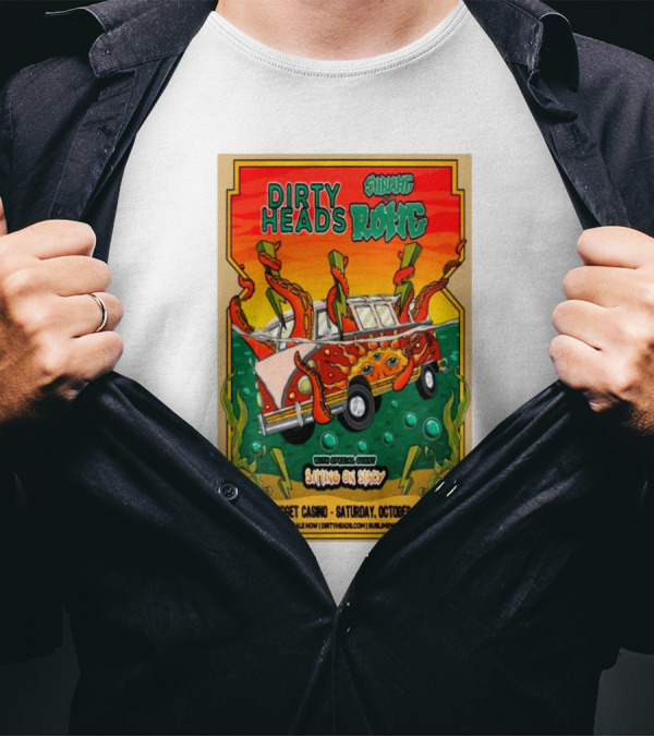 Dirty Heads Sublime Rome Nugget Casino October 19 Sitting On Stacy Tour T-Shirt