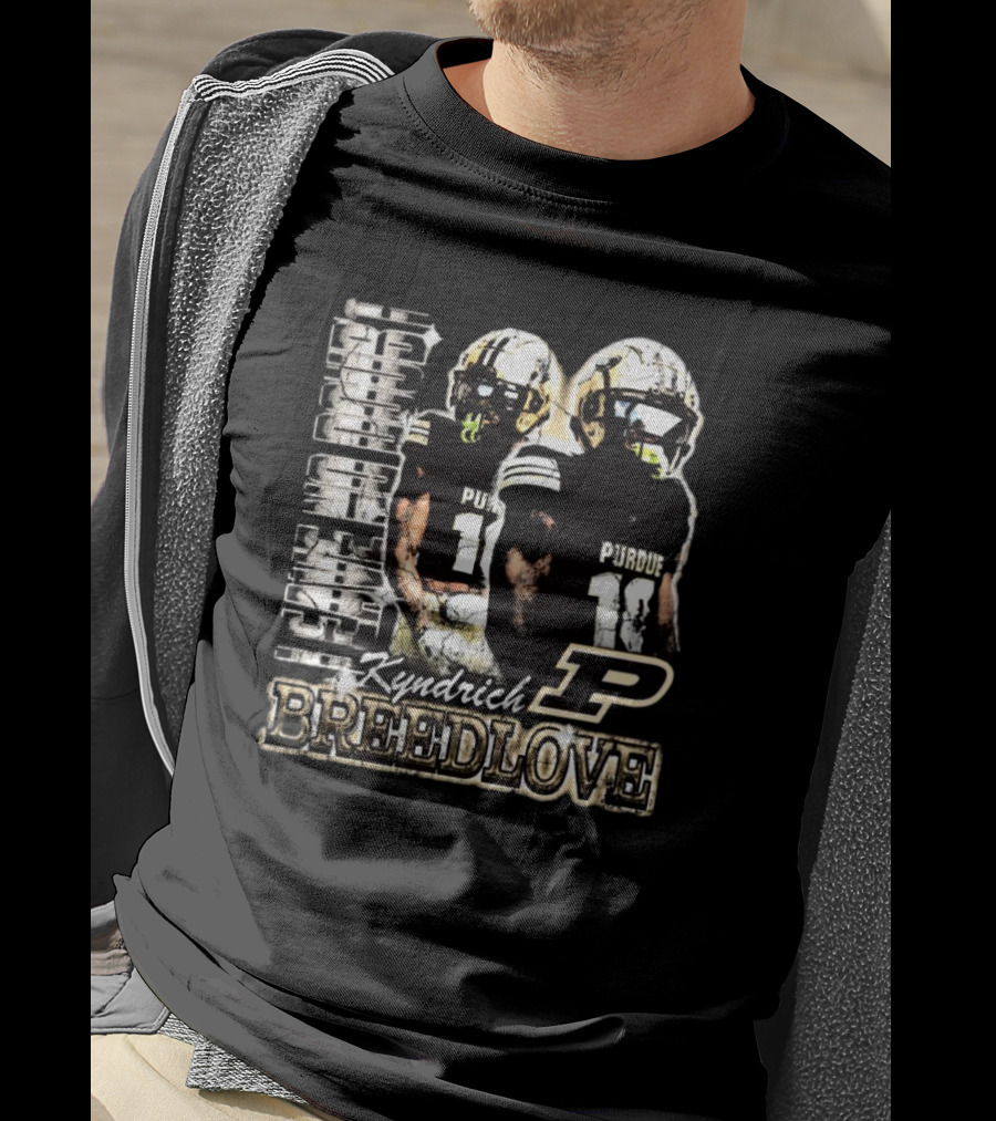 Kyndrich Breedlove Purdue Boilermakers 90s Football T-Shirt