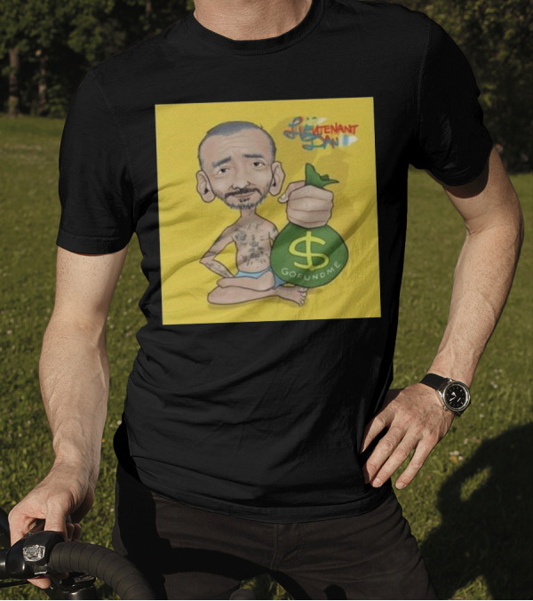 Lieutenant Dan GoFundMe Money Bag Caricature T-Shirt