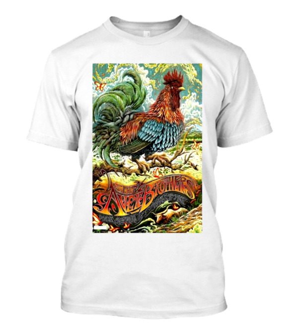 The Avett Brothers Grand Prairie TX Oct 11 2024 Rooster Artwork Event T-Shirt