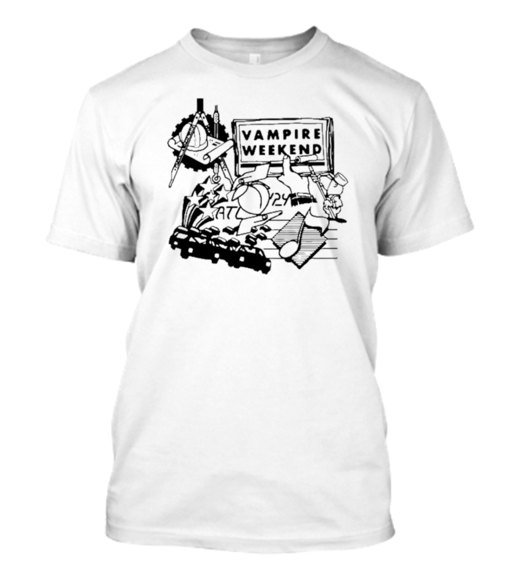 Vampire Weekend Atlanta 7/24 Retro T-Shirt