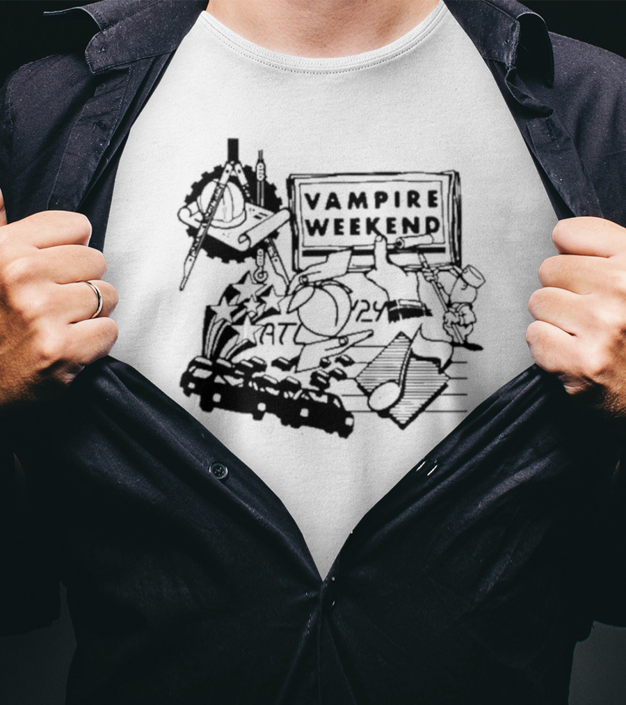 Vampire Weekend Atlanta 7/24 Retro T-Shirt