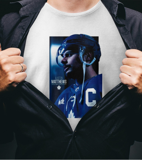 Auston Matthews Captain Toronto Maple Leafs NHL T-Shirt