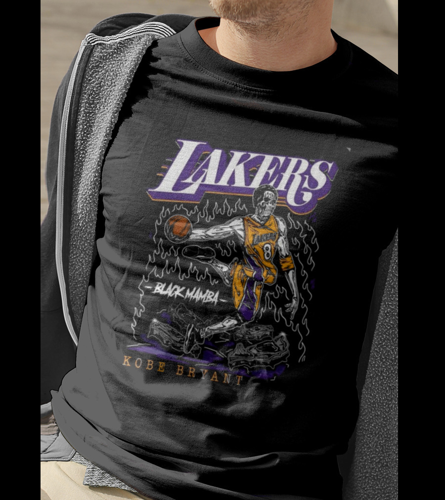 Lakers Black Mamba Kobe Bryant 8 T-Shirt