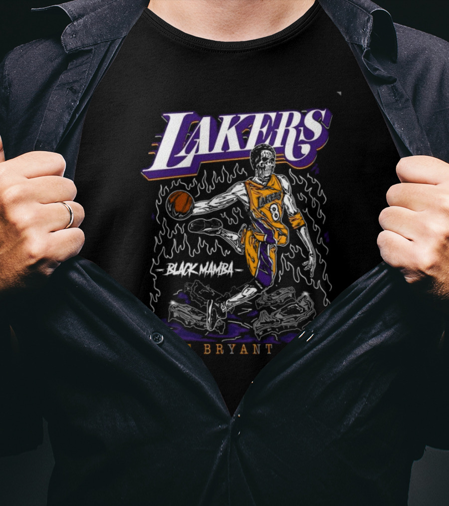 Lakers Black Mamba Kobe Bryant 8 T-Shirt