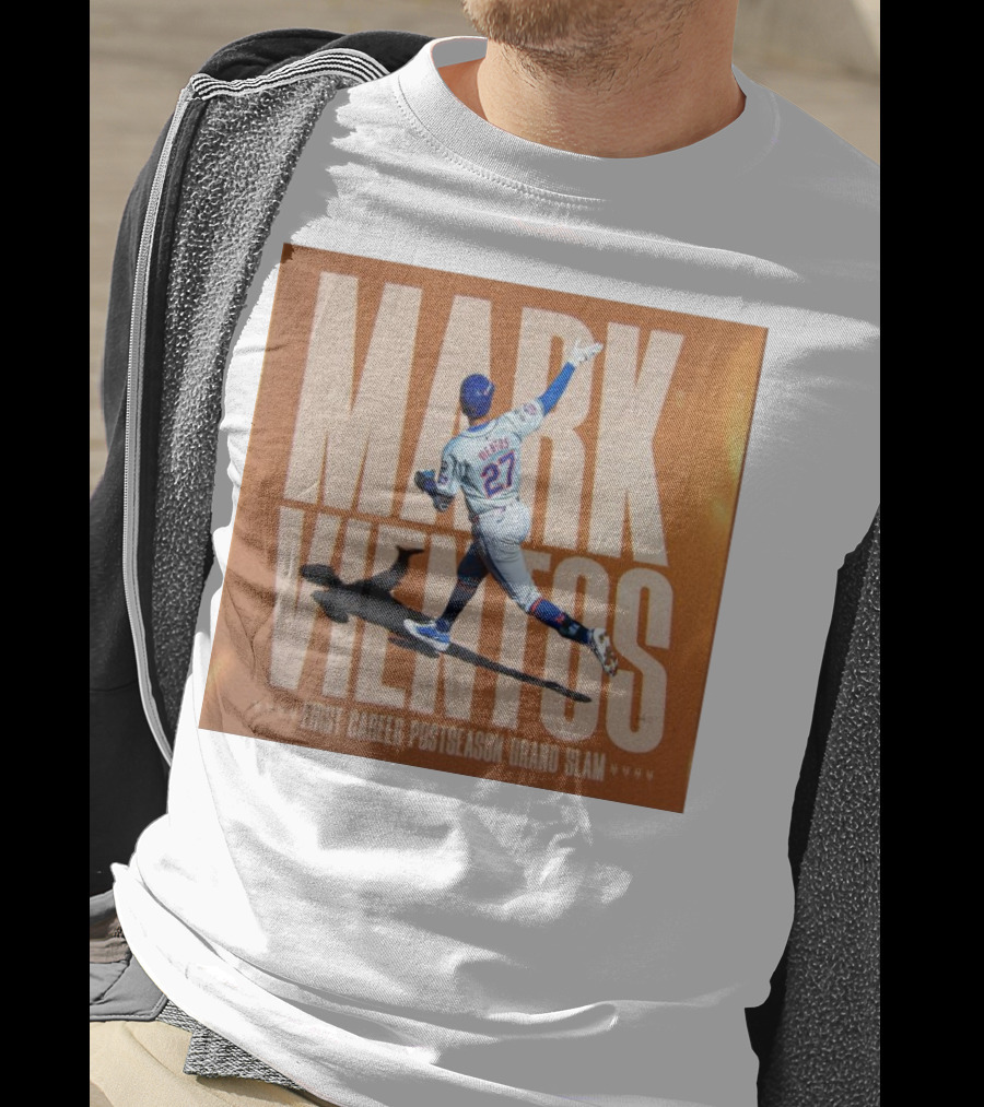 Mark Vientos New York Mets First Career Postseason Grand Slam Baseball Player Action T-Shirt
