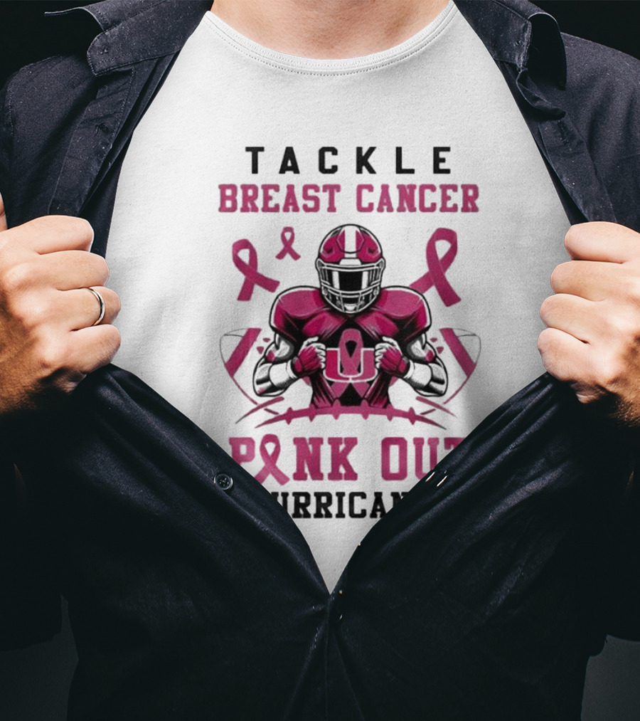 Tackle Breast Cancer Pink Out Hurricanes T-Shirt