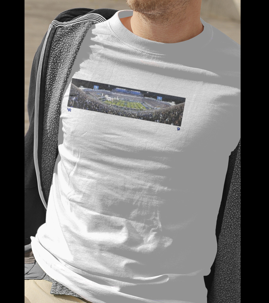Kentucky Wildcats Football Kroger Field Panoramic Game Night Stadium View T-Shirt